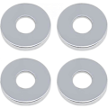 Miniatyrbillede 1 af 5: Bruste Blandingsbatteri Rosette 4 Dele Krom Åbningsrosette Armatur 26mm (3/4\") Rustfrit Stål VVS Rosette Flad Lav til Køkken Badeværelse