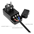 Miniatyrbilde 2 av 5: FI Jordfeilbryter Personlig Beskyttelse Plugg Erstatningsplugg 10mA Jordfeilbryter 16Amp EU Plugg
