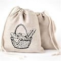 Miniatyrbillede 2 af 4: 2 Pak Linen Brødbags - Naturlig Ubleget Linned, Genanvendelig Og Fødevaresikker - Holdbar Og Nem At Installere Til Hjemmelavet Håndværksbrød