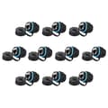 RJ45 Panelmonteringskoppling, IP68 Skärmad Industriell Panelmonteringsskott Ethernet LAN Pass Through-kontakt för CAT6/CAT5E/CAT5 (Blå, 10-pack)