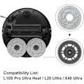 Miniatyrbillede 2 af 5: Udskiftningsmoppeplader og -puder til Dreame L10S Pro Ultra Heat, L20 Ultra, X40 Ultra Robotstøvsuger