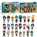Naruto Julekalender 2024, 24 stk. Anime Nedtællingskalender Blind Box Børnegave