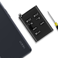 Miniatyrbillede 3 af 4: Internt batteri til Oppo Find X3 Pro 4500mAh model BLP831, Sort