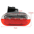 Miniatyrbild 2 av 3: 2x LED-bilens inre dörrvarningslampa av hög kvalitet för Beetle Golf Mk4 1999-2004 1j094741