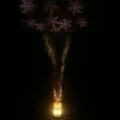 Miniatyrbild 4 av 5: Ljusprojektor med LED-ljus, flamlös, snöflinga, julbelysning