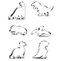 Miniatyrbilde 3 av 5: Dinosaur-kjeksutskjærere, Fondant-kjeksutskjærere Kompatibel Med Barnas Baking Kjeks, Rustfritt Stål Kjeksutskjærere Sett, Dinosaur-kjeksutskjærere