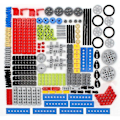 Miniatyrbild 2 av 5: 182-dels Växel- och Axelset för Technic-delar Kompatibelt med Technic-delar, DIY-växelpaket (lyftarmar, stift, axlar, kopplingar) DCS MTQ