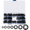 340 Starlock-lukkivaa prikkaa, - M3/M4/M5/M6/M8/M10/M12, Musta