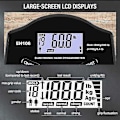 Miniatyrbilde 5 av 5: Ny grepstyrke-tester, 180 kg/396 lbs Digital hånddynamometer grepstyrkemåler USB LCD-skjerm Håndgrep Dynamometer