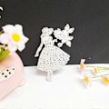 Miniatyrbilde 5 av 5: Dame Metall Skjære Dies Stensil DIY Scrapbooking Album Papirkort Mal Form Preging Dekorasjon