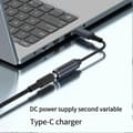 Miniatyrbillede 3 af 5: DC Hun Input til USB C PD Han Strømkabel, 100W DC4506 Type-C Ladekabel til Telefoner