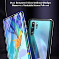 Miniatyrbilde 3 av 4: Huawei P30 Lite Etui Magnetisk Adsorpsjon Støtsikker 360 Grader Dobbel Haptisk Beskyttelse Transparent