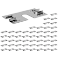 Miniatyrbillede 1 af 5: 50 stk Solpanel Montering Pv Jordforbindelsesklemme Skiveafstandsholder