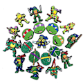 Miniatyrbillede 4 af 5: 20 stk Teenage Mutant Ninja Turtles Seriefigurer Sko Charms til Crocs Clog Sandaler Dekoration Tilbehør Gaver