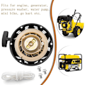 Miniatyrbillede 4 af 5: Til 212cc 196cc 224cc Trækstart Samling 3500w 4000w 4500w Generator Dele med Træktov