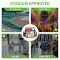 Miniatyrbild 5 av 5: Godkänd Transparent Väska för Stadion, Transparent Axelväska för Konsert, Sport, Arbetsevenemang, Resor, Skola