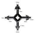 Miniatyrbild 1 av 4: Universal Chuck Key 4-i-1 Multifunktionell Borrchucknyckel 4-i-1 Borrverktyg, Borrchuck Borrchucknyckel, Chucknyckel