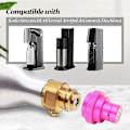 Miniatyrbilde 2 av 5: CO2 Hurtigadapter for Duo-Quick Connect QC, Art og Terra, erstatning for CO2-flaske TR21-4 hann-gjengetilbehør