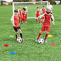 Miniatyrbillede 4 af 5: 16 stk Fodbold Kegler Fodbold Disk Kegler Trænings Markør Kegler Sikkerhed Fodbold Træningsudstyr