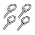 Miniatyrbilde 1 av 5: 4 stk M10 Øyebolter, 304 Rustfritt Stål Øyebolter Ringformet Øyebolter Hanngjenger Øyebolt Ringbolt Sveiset Lukket, For Livstid Løfting (dp)