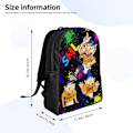 Miniatyrbild 4 av 5: SML Jeffy Logo Unisex Ryggsäck Laptop Skolväska College Student Satchel Lätt Basic Dagryggsäck För Vuxen Tonåring Barn