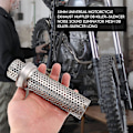 Miniatyrbillede 3 af 4: 51mm Universal Motorcykel Udstødningsdæmper Db Killer - Støjreducerende Mesh Db Killer - Lang