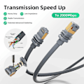 Pikkukuva 3 / 5: 5m Starlink Gen 3 Ethernet -kaapeli Standardi V3 CAT6 10Gbps RJ45 Jatkojohto_Erikoislahja