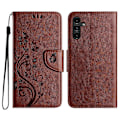 Miniatyrbild 1 av 4: Fjäril Blomma Mönster Flip Läder Telefonfodral För Samsung Galaxy A56 5G