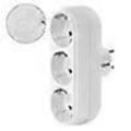 Miniatyrbilde 3 av 5: 2 stk 3-veis stikkontaktadapter, 3-veis multikontakt multikontaktfordeler stikkontakter 16A/250V