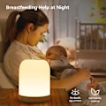 Miniatyrbillede 3 af 5: Natlys til Børn, Baby Natlys, RGB Farveskiftende Natlys Børneværelse Natlys, USB Porte, Dæmpbar Berøringsvarm Lys Børneværelse, Soveværelse, Barn