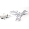 Miniatyrbilde 4 av 5: Kabel for saltlampe med bryter - E14-1,8 m - Sokkel for saltlampe, hvit