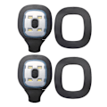 Miniatyrbilde 1 av 5: 2 stk USB-oppladbare lys for LED-lue, utskiftbar hodelysklokke DIY-lue-lys for menn og kvinner