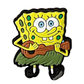 Miniatyrbild 5 av 5: 20 st/ set Svampbob Fyrkant Serie Tecken Skor Berlocker Till Crocs Träskor Sandaler Dekoration Inredning Tillbehör Presenter