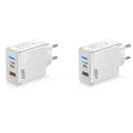 GaN 65W USB C Laddare PD TypeC Snabbladdande Väggadapter (EU)