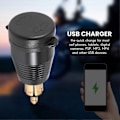 Pikkukuva 3 / 5: Vedenpitävä moottoripyörän DIN-pistokelaturi QC3.0 USB- ja Type C 30W Power Delivery -sovittimella Soc