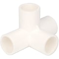 Miniatyrbillede 1 af 3: 4-vejs PVC-fitting med indre diameter 20 mm til konstruktion af robuste drivhusrammer, møbler og forbindelser - 10 stk. hvid