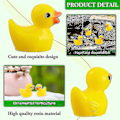 Miniatyrbillede 3 af 5: 100 stk. Mini Gule Ænder Andunger Tiny Duckies Have Landskab Akvarium Dukkehuse Pottede Planter Dekoration