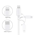 Miniatyrbillede 4 af 4: 20W Hurtigoplader Strømadapter + USB-C Lightning Kabel til iPhone