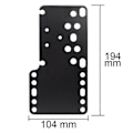 Miniatyrbild 5 av 5: Svart metall SIM Racing Game USB handbromshållare fast fäste för handbroms