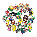 Miniatyrbillede 2 af 5: 27 stk./sæt Super Mario Bros Sko Charms, Croc Clog Sko Dekorationssæt Til Børn og Voksne