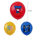 Miniatyrbild 4 av 4: Halloween Poppy Playtime temafestdekorationer inklusive Happy Birthday-banderoll, latexballonger