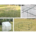 Miniatyrbilde 2 av 5: Drivhusrammeforbindelse, 12 stk Plastforbindelse Blomster Rattan Plastspenne