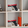Miniatyrbillede 2 af 3: Pistol Display Stativ 2 stk Legetøjspistol Display Stativ Holdere Klar Legetøjspistol Display Stativ Holder Til Børn Universal