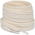 Miniatyrbillede 1 af 5: 2 Par Flat Sko-Snørebånd i 100% Bomuld. 8 Mm Brede, Riv-Resistente Snørebånd