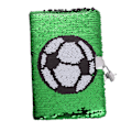 Miniatyrbillede 1 af 4: Magiclulu Drengenes Sportsgaver Fodbold Sequin Journal Notesbog Med Lås Børns Daglige Sequin Børns Fodboldsæt Piger Dagbog Med Lås Og Nøgle Sequins Foring