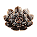Miniatyrbillede 1 af 5: Lotus Røgelsespindholder - Zinklegering Multi-Hul Plade med Askeopsamler