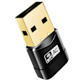 Miniatyrbilde 1 av 5: Wifi Dongle, AC600 802.11Ac Dual Band 5GHz Mini Trådløs Nettverk USB Wifi Adapter for PC Stasjonær Laptop