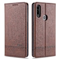 Pikkukuva 1 / 4: OPPO A31 / A8 AZNS Magneettinen Vasikan Nahka Pintainen Vaakasuuntainen Käännettävä Nahkakotelo Korttipaikoilla & Pidikkeellä & Lompakolla