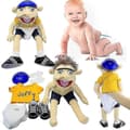 58cm Jeffy Plyschleksak Jeffy Hatt Handdocka Spel Fylld Dock Barnpresenter-r