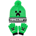Pikkukuva 5 / 5: Minecraft Creeper -hattu ja -hanskat